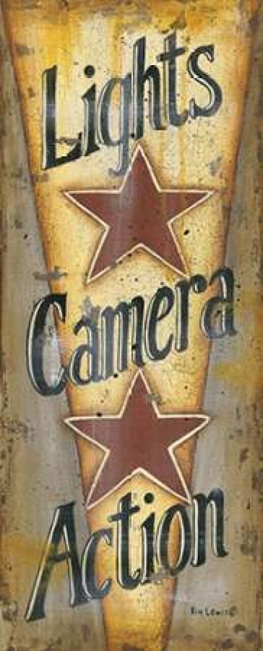 Lights-Camera-Action Poster Print by Kim Lewis - Item # VARPDXKL118